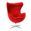 SILLON NOGAL BEAT SILLON EGG EN TELA | Sillon Diseño Contemporaneo Sala de Estar Recepción | Varios Colores | Tela | Interior - SILLON EGG EN TELA - MDO - NOGAL BEAT - Sillon