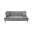 SOFA CAMA NOGAL BEAT CONFI | Sofá Cama Diseño Moderno Hotel | 2 Cojines | Tapizado | Interior - RECA0114103 - Mundo In - NOGAL BEAT - Sofá