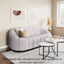 SOFÁ NOGAL BEAT BHUTAN | Sofá Decorativo para Sala de Estar | 84 cm | Base Acero Negro | Gris | Estilo Piel de Oveja 100% Poliéster Madera Contrachapada | Interior - 109342 - Zuo - NOGAL BEAT - Sillones