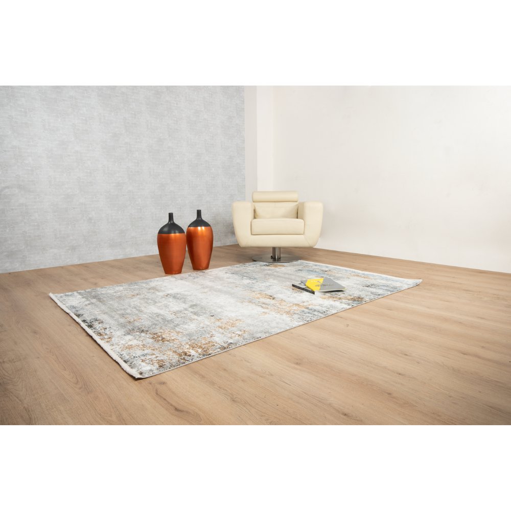TAPETE LAVIN AMALFI T2287 | Tapete Decorativo Decoración Hotel Habitación | Tono Crema Gris Oro | Varias Medidas | Rectangular | Interior - T2287-160 X230 - LAVIN - NOGAL BEAT - Tapetes