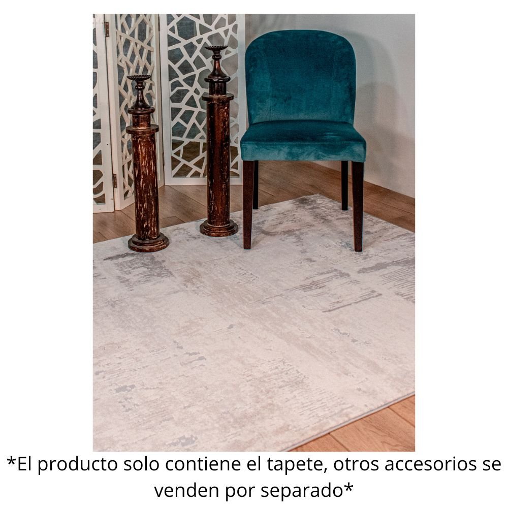 TAPETE LAVIN MARDIN T4006 | Tapete Decorativo para Recepción Hotel Hogar Departamento Sala | GRIS CREMA | Varias Medidas | Rectangular | Interior - T4006-60x90 - LAVIN - NOGAL BEAT - Tapetes