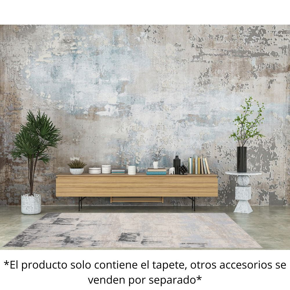 TAPETE LAVIN MARDIN T4006 | Tapete Decorativo para Recepción Hotel Hogar Departamento Sala | GRIS CREMA | Varias Medidas | Rectangular | Interior - T4006-60x90 - LAVIN - NOGAL BEAT - Tapetes